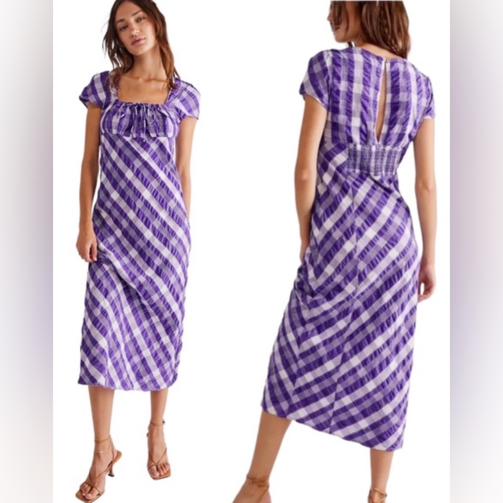Nwt Free People Natalya Midi Purple